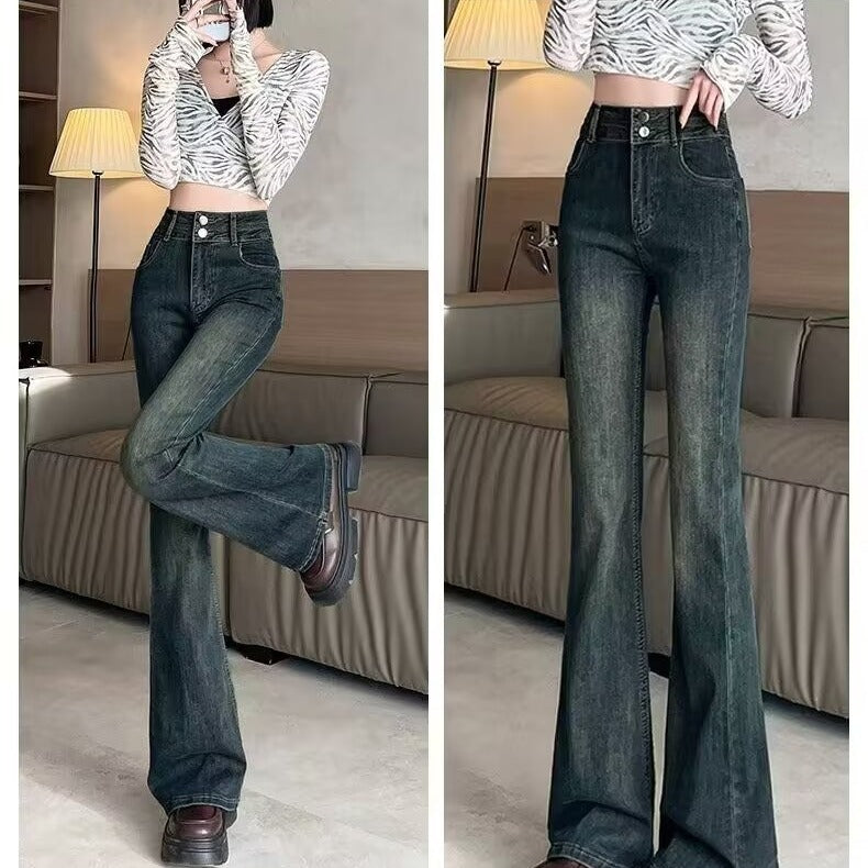 High-waisted pencil pants